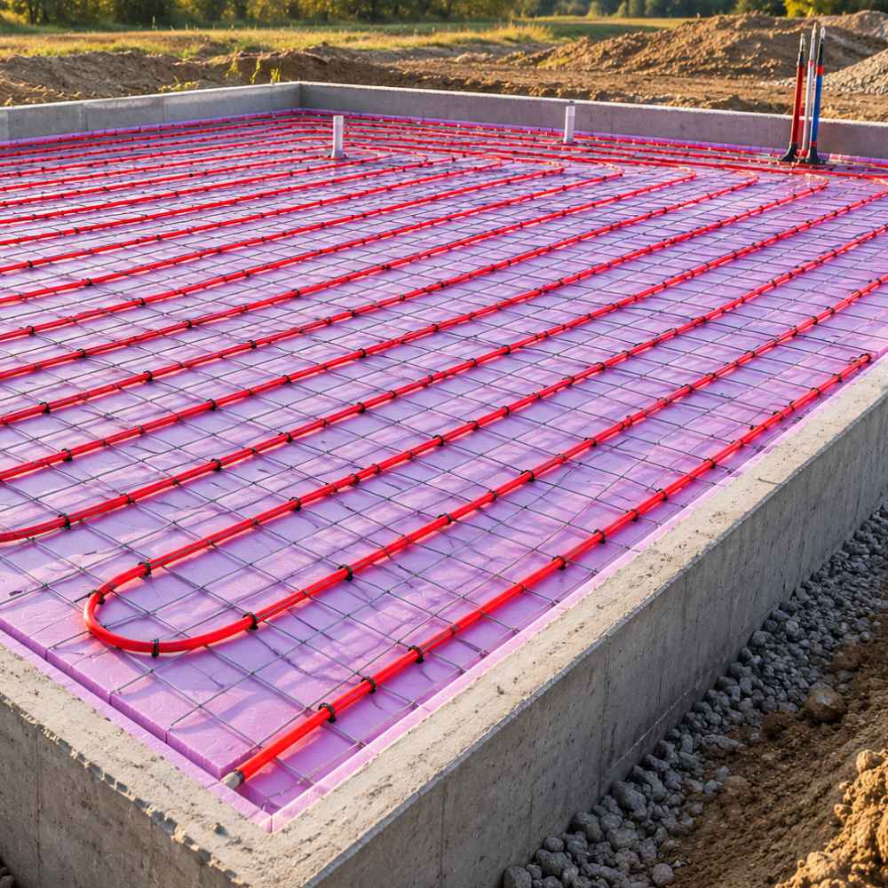 Chauffage radiant pour garage et dalle de béton atelier
